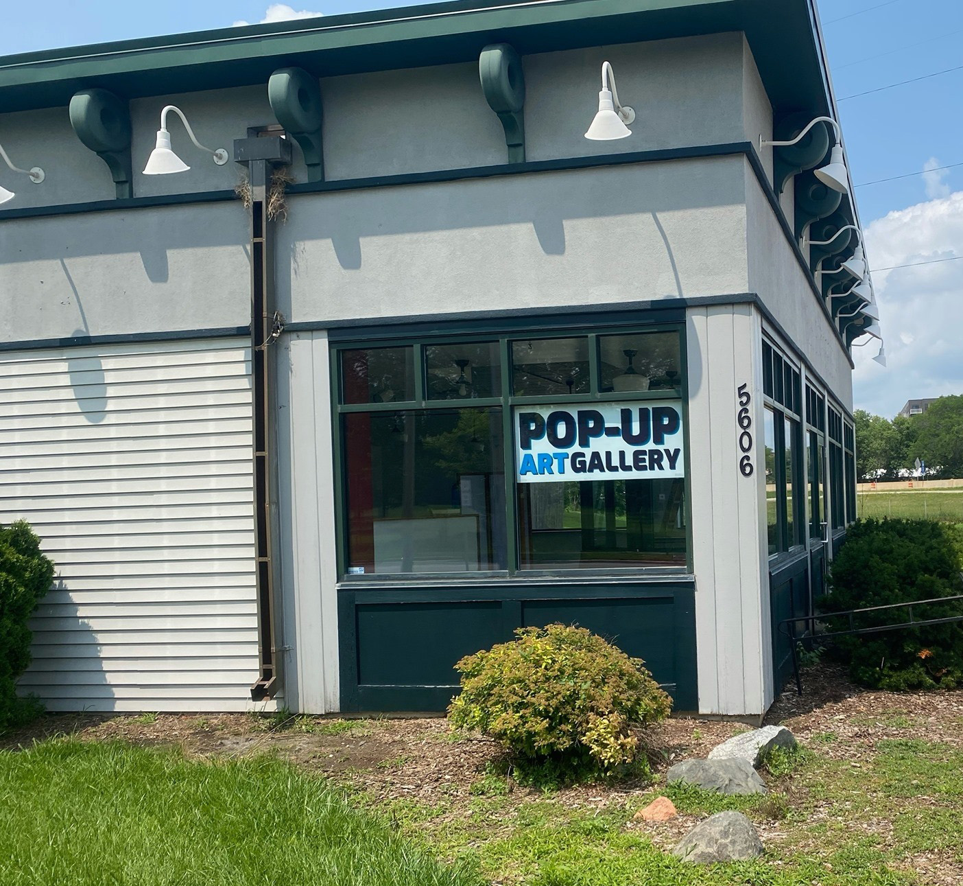 Pop-Up Art Gallery Sign Installed