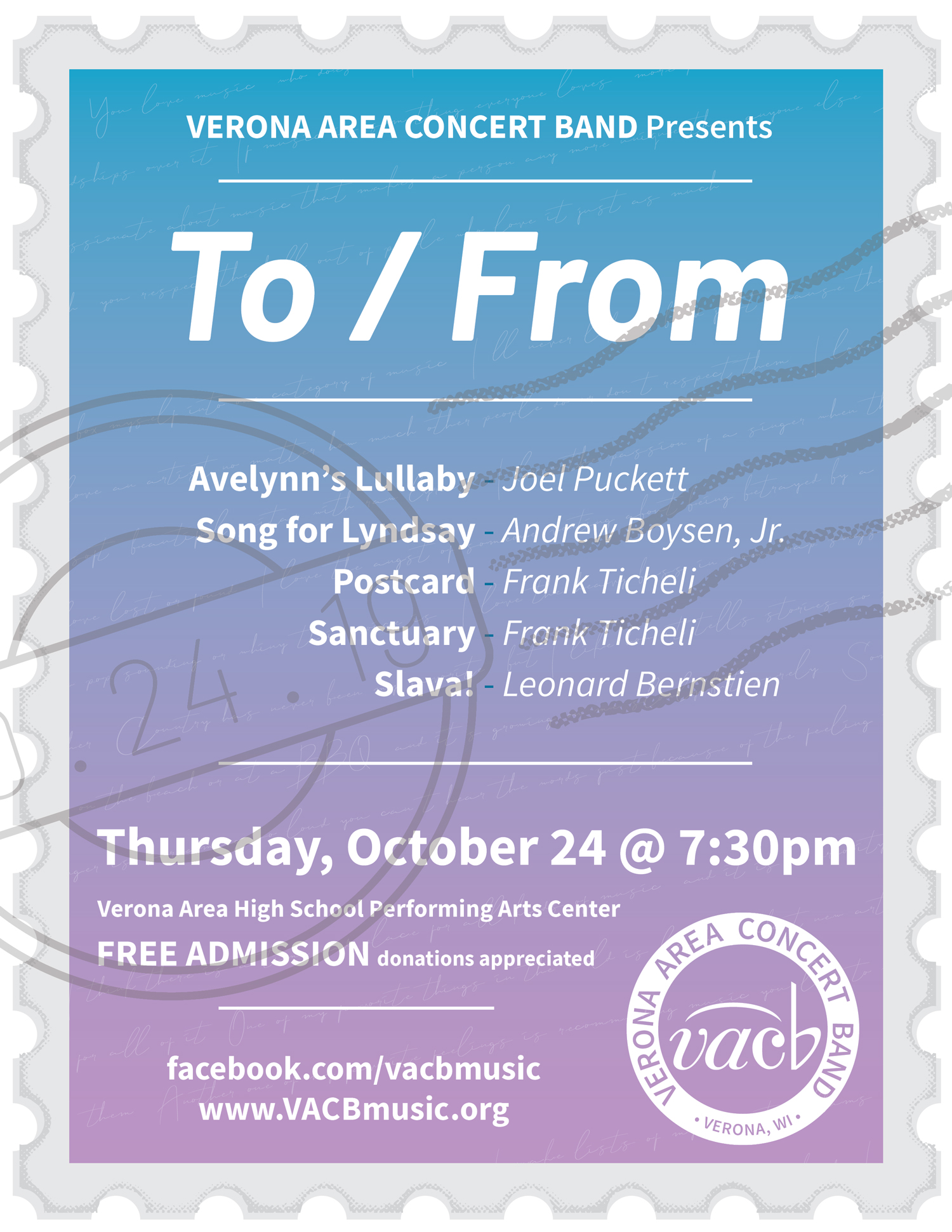 VACB To/From Poster